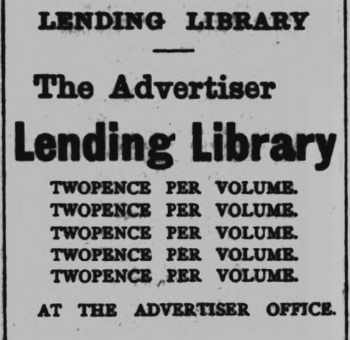 1900-01 Adsvertiser library